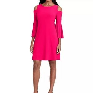 RALPH LAUREN Pink Cold Shoulder Dress